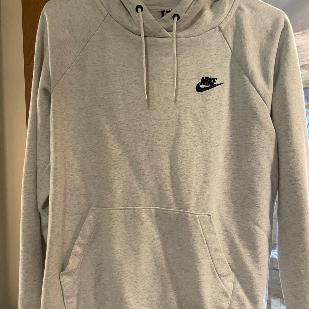 Nike sportswear club fleece hoodie birch/heathered